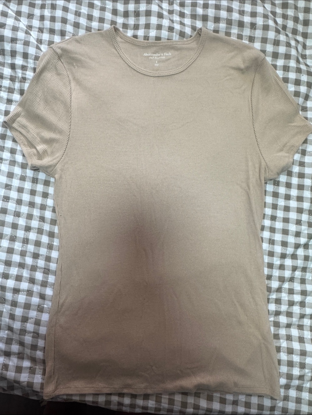 Abercrombie & Fitch Ribbed Short Sleeve Tee